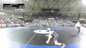 Boys 4A 126 lbs Champ. Round 1 - Jonathan Finnestad, Kentwood vs Alan Torres, Eisenhower