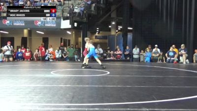 67 lbs 1st Place Match - Brady Jacobs, Michigan West Wrestling Club vs Roc Rhees, Greater Heights Wrestling