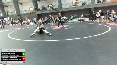 120 lbs Quarters - Joseph Argeris, Tumwater Wrestling Club vs Emiliano Valencia, Damaged Ear Wrestling Club