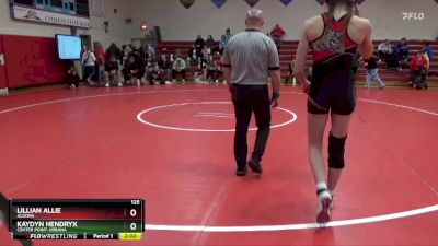 125 lbs Cons. Round 4 - Lillian Allie, Algona vs Kaydyn Hendryx, Center Point-Urbana