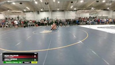 150 lbs Cons. Round 2 - Noah Palomar, Pueblo County vs Drew Berens, Holy Family