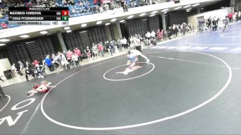 132 lbs Cons. Round 2 - Cole Fitzenreider, Unattached vs Maximus Cordova, Unattached