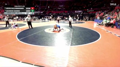 3A 175 lbs Cons. Round 2 - Kevin Kalchbrenner, Chicago (Mt. Carmel) vs Jackson Zaeske, Frankfort (Lincoln-Way East)