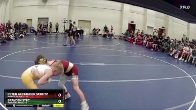 85 lbs Round 4 (6 Team) - Peter Alexander Schutz, Minnesota Gold vs Brayden Stec, Nebraska Maize