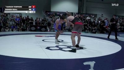 92 kg Champ. Rd Of 32 - Karson Tompkins, Air Force Regional Training Center vs Andrew Reall, Bears Wrestling Club