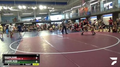 75 lbs Round 7 (8 Team) - Mason Mabe, Techfall Wrestling Club vs Xander Ross, Alabama Elite White