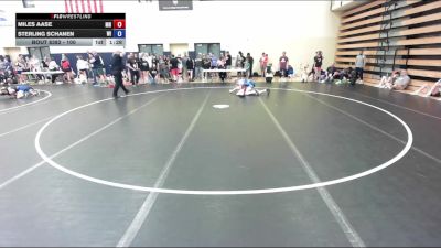 100 lbs Cons. Round 2 - Miles Aase, MN vs Sterling Schanen, WI