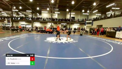 101 lbs Round Of 32 - Vitalii Pushnin, Rush-henrietta vs Matt Velez, Thomas Edison