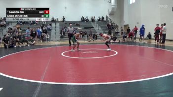 106 lbs 9th Place Match - Caleb Schaetzle, Dubuque Hempstead vs Dawson Ohl, Mackinaw