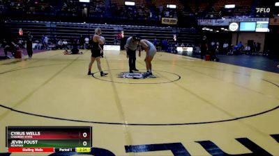 141 lbs Cons. Round 4 - Jevin Foust, Newman vs Cyrus Wells, Chadron State