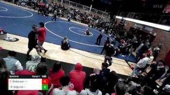 120 lbs Semifinal - Rider Seguine, Post Falls vs Trevor Anderson, Orting