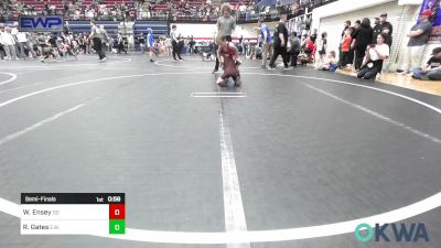 61 lbs Semifinal - Walker Ensey, Duncan Demons vs Riott Gates, Elgin Wrestling