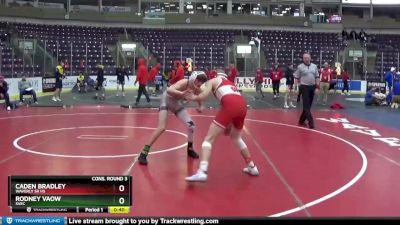 110 lbs Cons. Round 3 - Rodney Vaow, SVEC vs Caden Bradley, Waverly Sr HS