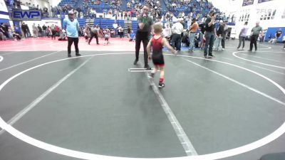 52 lbs Consolation - Dwaine Goldsberry, Weatherford Youth Wrestling vs Ryder Hill, Norman Grappling Club