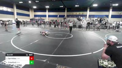 70 lbs Consi Of 8 #2 - Jordan Sprinkles, Lawc vs Logan Crawford, Deer Park