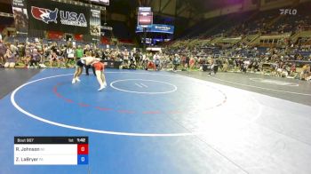 160 lbs Cons 64 #2 - Riley Johnson, Nebraska vs Zach LaBryer, Pennsylvania