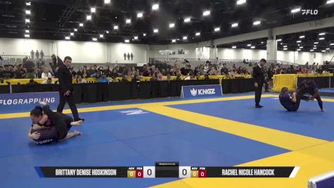 Rachel Nicole Hancock vs Brittany Denise Hoskinson 2025 World IBJJF Jiu-Jitsu No-Gi Championship