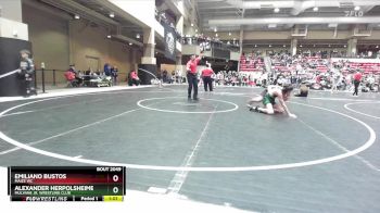140 lbs Cons. Round 2 - Emiliano Bustos, Maize WC vs Alexander Herpolsheimer, Mulvane Jr. Wrestling Club