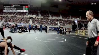 113-D1 1st Place Match - Cannon Farrar, Gila Ridge High School vs Landon Loya, Gilbert High School