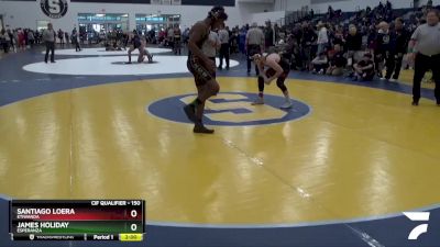 150 lbs Semifinal - Santiago Loera, Etiwanda vs James Holiday, Esperanza