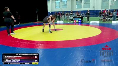 65kg Cons. Round 1 - Adrienne Brommit, Lake City Falcons vs Megan Walters, Cochrane Cowboys WC