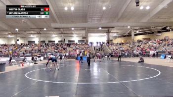 A 150 lbs Cons. Round 3 - Austin Glass, Volunteer High School vs Jaylen Hartzog, James Lawson High School