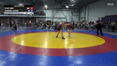 117 lbs Champ. Round 1 - Campbell Crabb, Central College vs Kyley Beir, Unattached