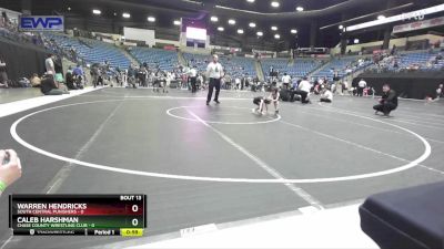 37 lbs Quarterfinal - Caleb Harshman, Chase County Wrestling Club vs Warren Hendricks, South Central Punishers