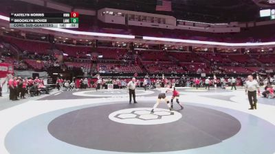 135 lbs Cons. Sub-quarters - Katelyn Norris, Big Walnut vs Brooklyn Hover, Lak. West