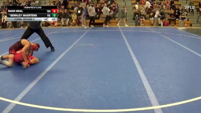 110 lbs Cons. Round 2 - Nash Bral, Yilek Wrestling Club vs Berkley Maertens, Bold