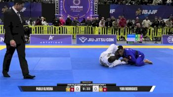 Yuri Rodrigues vs Pablo Oliveira 2026 European Jiu-Jitsu IBJJF Championship