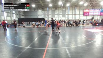 U17 Women - 53 lbs Cons. Round 3 - Christabelle Minke, AK vs Payton Gines, UT