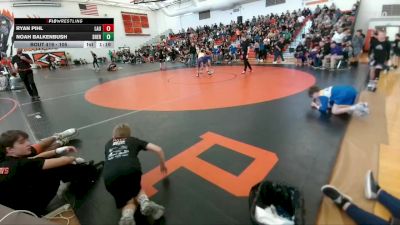 105 lbs Cons. Semi - Ryan Pihl, Laurel Middle School vs Noah Balkenbush, Sheridan Junior High School