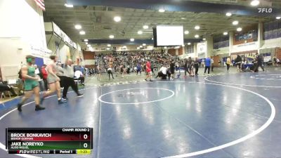 175 lbs Champ. Round 2 - Brock Bonkavich, Bishop Gorman vs Jake Noreyko, Aliso Niguel