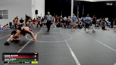 130 lbs Placement (4 Team) - Evan Ulrich, Ohio Gold vs Chase Boozer, Rebellion