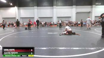 96 lbs Round 1 (10 Team) - Hunter Pierson, Indiana Outlaws vs Derik Kiefer, Oklahoma Elite