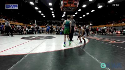 73 lbs Quarterfinal - Jessen Madrid, Chickasha Youth Wrestling vs Cyrus Baker, Harrah Little League Wrestling