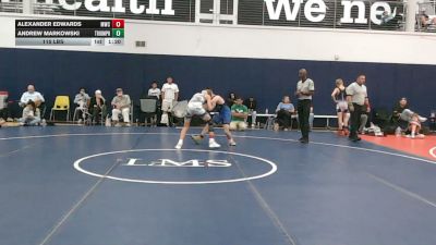 115 lbs Semifinal - Alexander Edwards, Malvern Prep - MS vs Andrew Markowski, Triumph 1 - MS