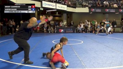 63 lbs Cons. Rd Of 16 - Brody Czarnecki, Lake Zurich Cubs Wrestling Club vs Austin Haure, Team Nazar Training Center