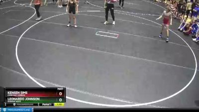 80 lbs Quarterfinal - Leonardo Johnson, Garage Boys vs Kensen Sims, Cane Bay Cobras