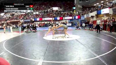 G - 135 lbs Cons. Round 3 - Sage Machado, Frenchtown Girls vs Evie Peila, Custer Co. (Miles City) Girls