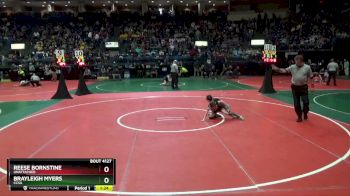 55 lbs Quarterfinal - Reese Bornstine, Unattached vs Brayleigh Myers, CCSA