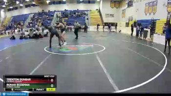 160 lbs Cons. Round 3 - Ronan Bozeman, Fleming Island vs Trenton Dunbar, Colquitt County