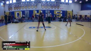 108 lbs Semifinal - Jazlyn Diaz, Riverdale Wrestling Club vs Camdyn Elliott, Well Trained