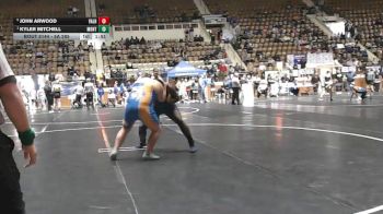5A 285 lbs Semifinal - Kyler Mitchell, Montevallo vs John Arwood, Valley High School