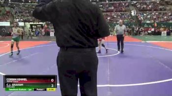 D3-106 lbs Cons. Round 2 - Corbin Kimmel, Wayne Trace vs C.J. Graham, Fairland