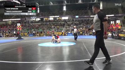 133 lbs Quarterfinal - Reece Barnhardt, UMary vs Sam Spencer, St. Cloud St.