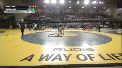 132 lbs Quarterfinal - Jake Tamai, Mount Saint Joseph vs Jaxon Lane, McCallie School