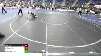 95 lbs Quarterfinal - Jeremiah Gano, Nebraska Wr Ac vs Makael Aguayo, Team Champs