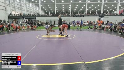 140 lbs Annabelle Soell, Kansas vs Sasha Johnson, Illinois